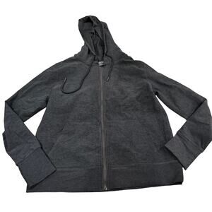 Beyond Yoga Space Dye Black Zip Up Jacket Size Small